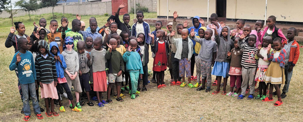 Shoes donated to orphanage in Africa