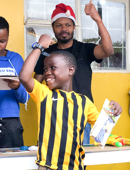 Boy receives watch for Christmas